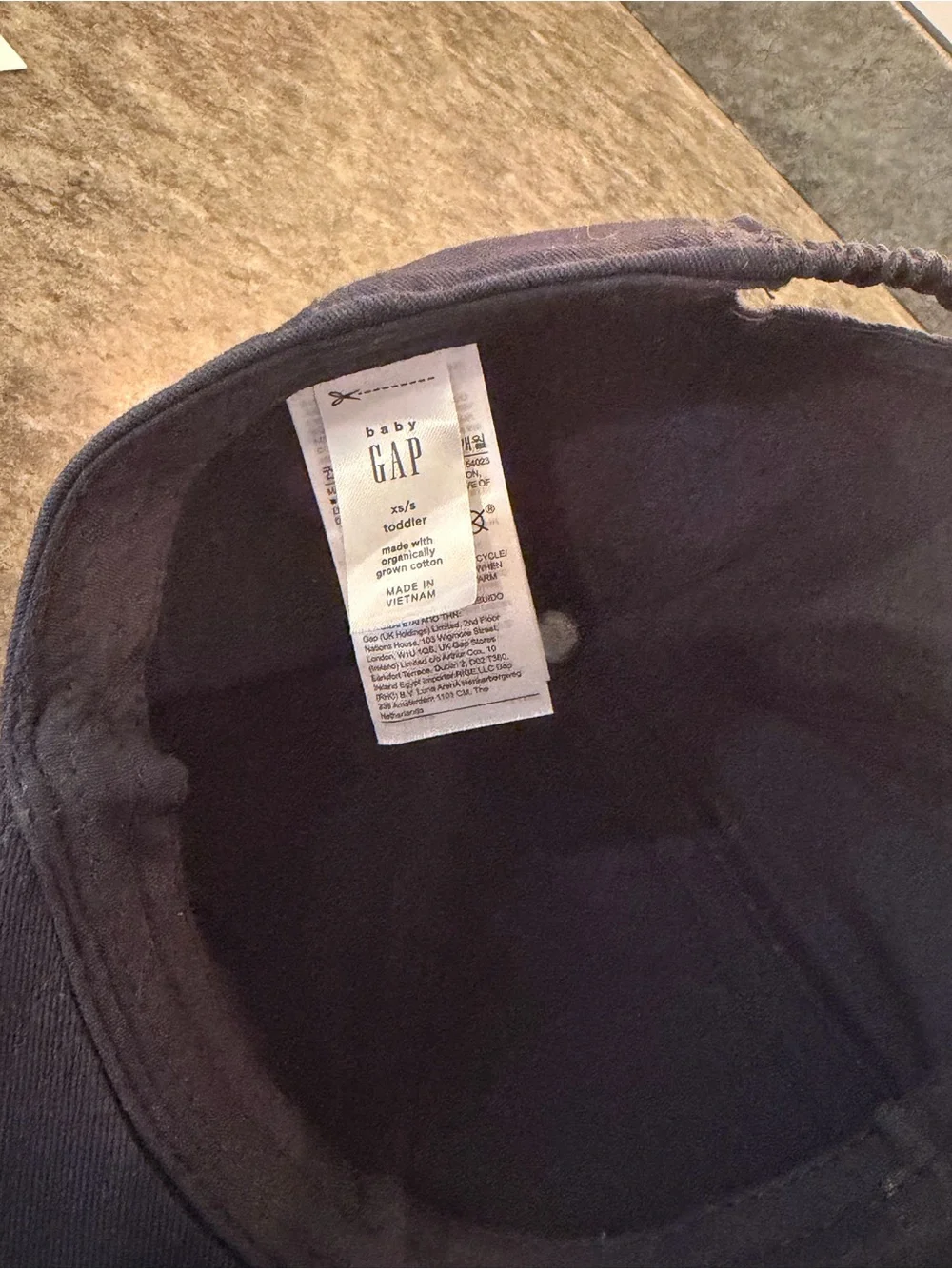 GAP Toddler Navy Baseball Cap - Navy Blue Logo Hat